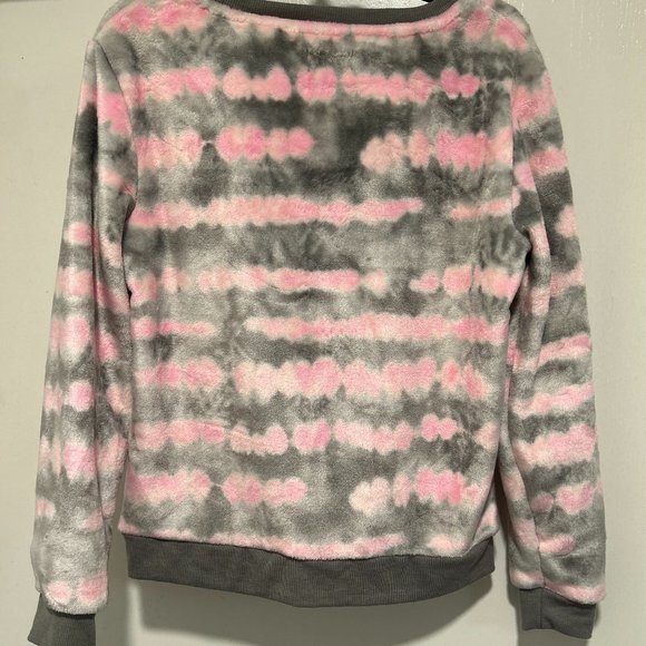 EPIC THREADS GIRLS STEAL GRAY/PINK WITH HAPPY FACE FLEECE 2-PC SET - Picture 7 of 8